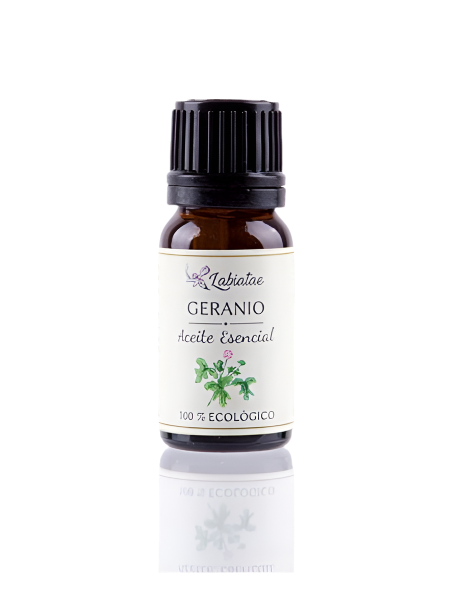 ACEITE ESENCIAL ECOLÓGICO DE GERANIO, 12ML | VEGANO