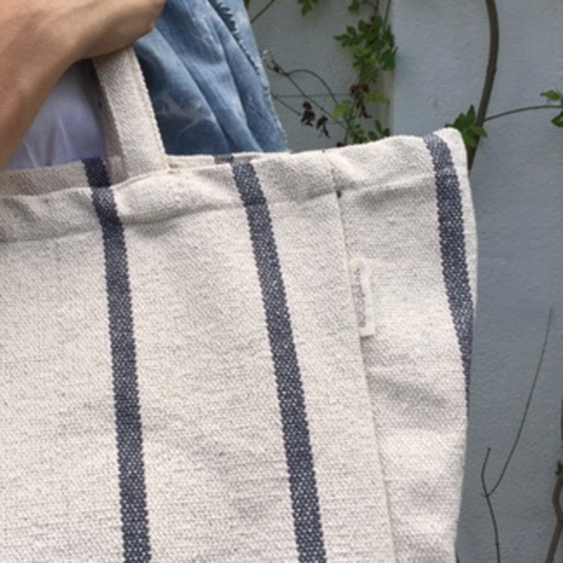 Maxi Bolsa Tote Sostenible, color azul, vista detalle