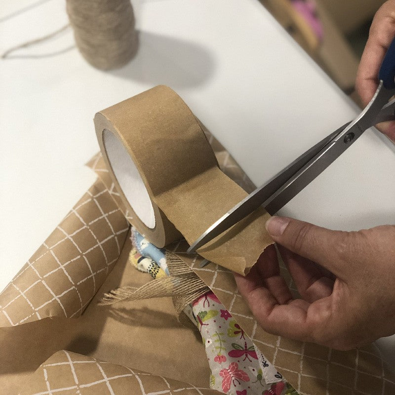 Cinta adhesiva de papel kraft, vista superior