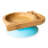 Plato bamboo Caracol, vista color azul