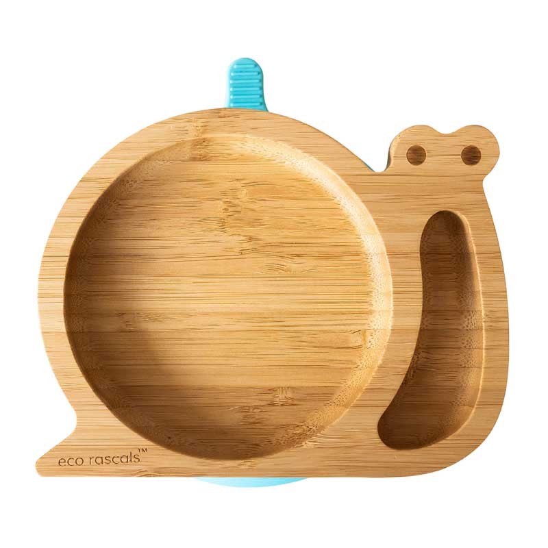 Plato bamboo Caracol, vista frontal