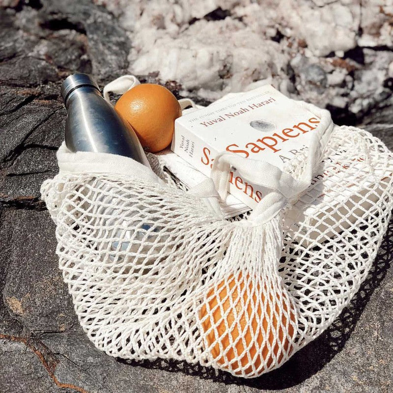 BOLSA DE MALLA | ALGODÓN ORGÁNICO | PROYECTO TURTLE BAGS | ELIGE COLOR | VEGANO