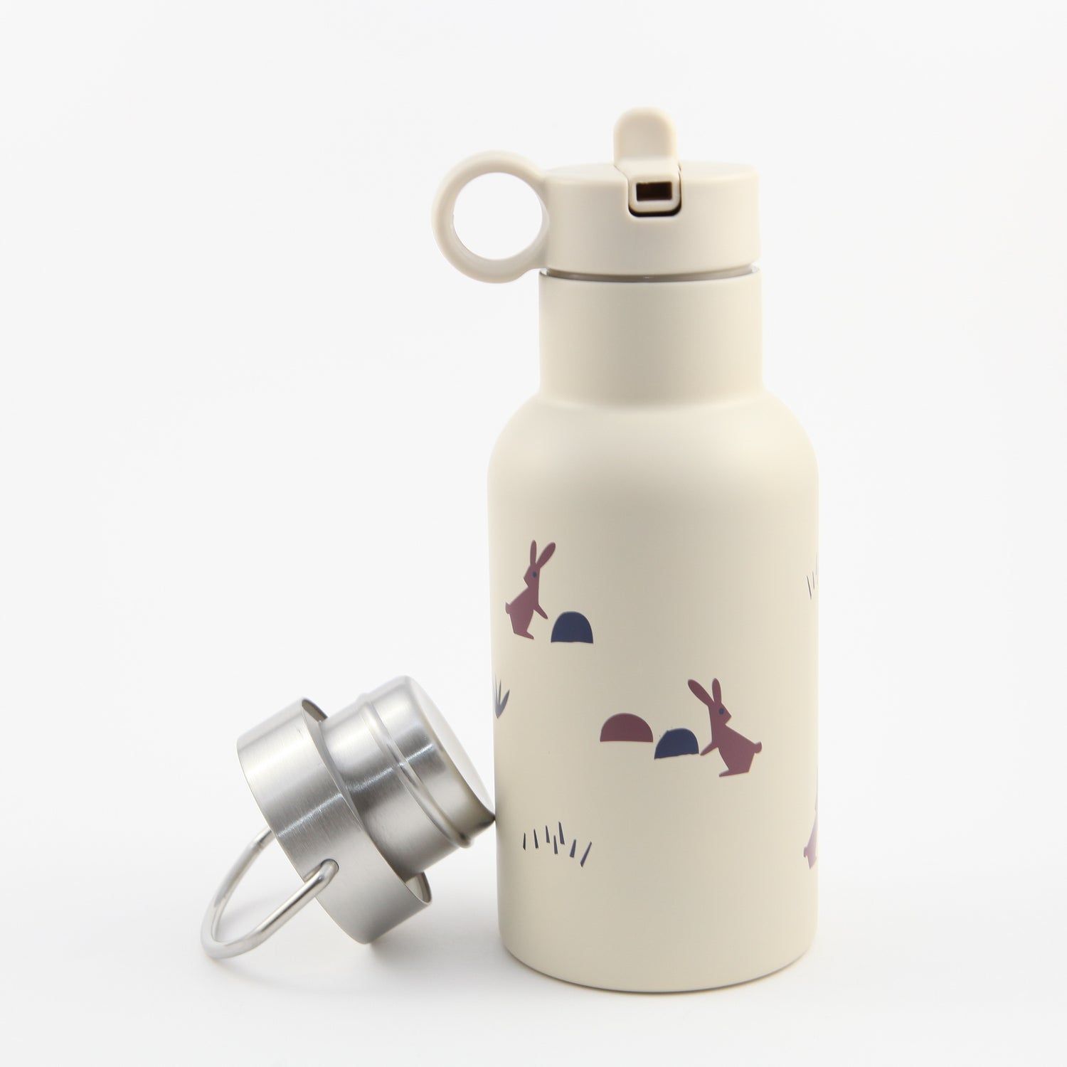 BOTELLA TÉRMICA  | 2 TAPONES | 350ML. | ELIGE MODELO | VEGANO