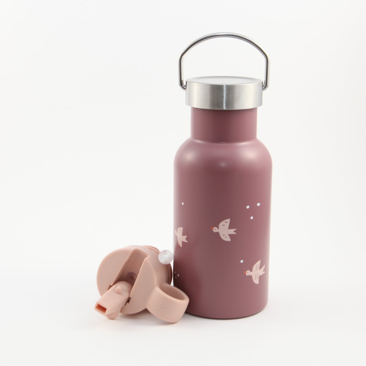 BOTELLA TÉRMICA  | 2 TAPONES | 350ML. | ELIGE MODELO | VEGANO