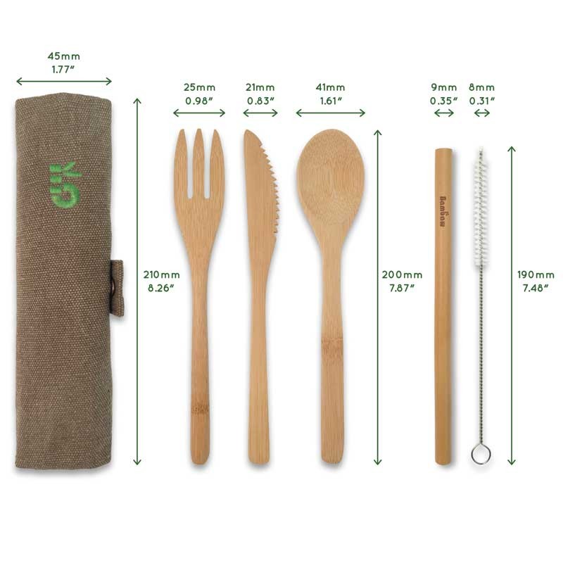 SET CUBIERTOS | BAMBÚ | VEGANO