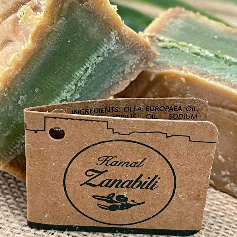 Jabón de Alepo, para rostro, manos, cuerpo y cabello. Vista interior