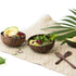 Cubiertos de madera de Coco, vista frontal