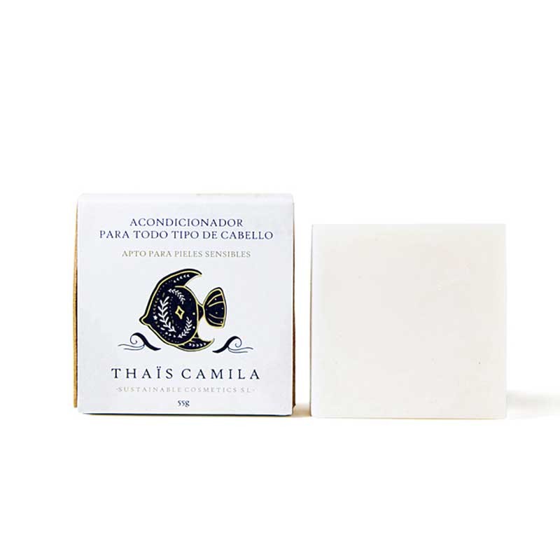 Acondicionador Sólido - Nutritivo e hidratante. Thais Camila - VEGANO, vista frontal con caja