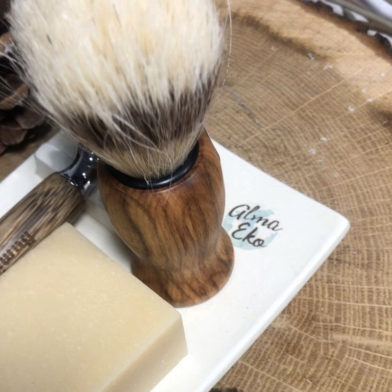 Jabonera de cerámica. Vegano. Vista lateral