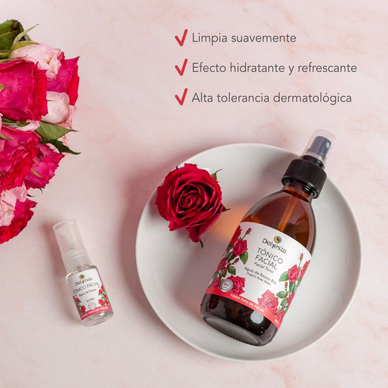 Tónico facial de Agua de Rosas BIO, todas las pieles. Dehesia - VEGANO, vista superior