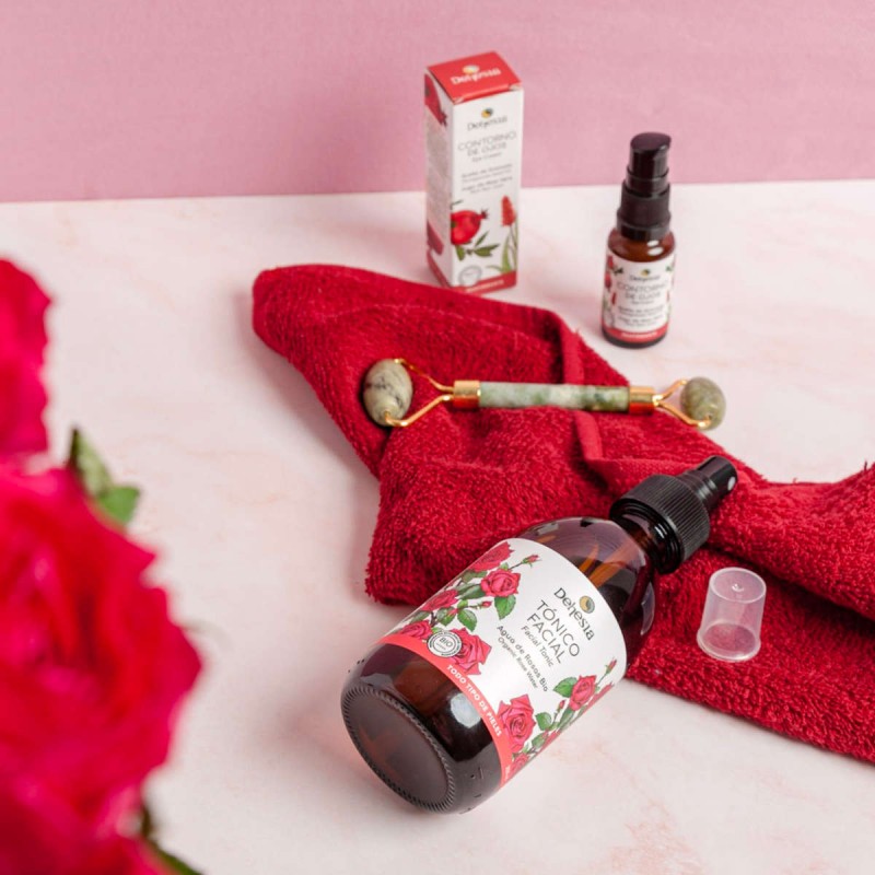 Tónico facial de Agua de Rosas BIO, todas las pieles. Dehesia - VEGANO, vista bodegón