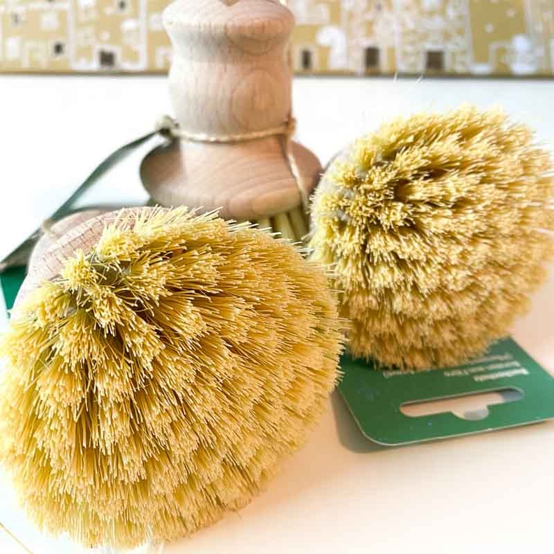 CEPILLO PARA VAJILLA Y CACEROLAS CON CERDAS VEGETALES | VEGANO