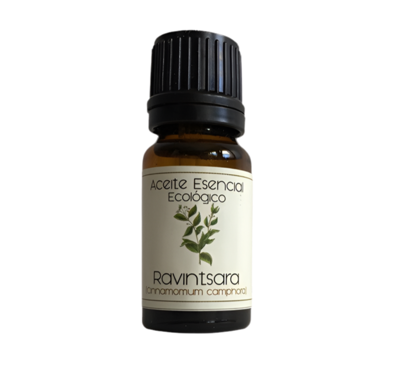 ACEITE ESENCIAL ECOLÓGICO DE RAVINTSARA | 12ml. | VEGANO