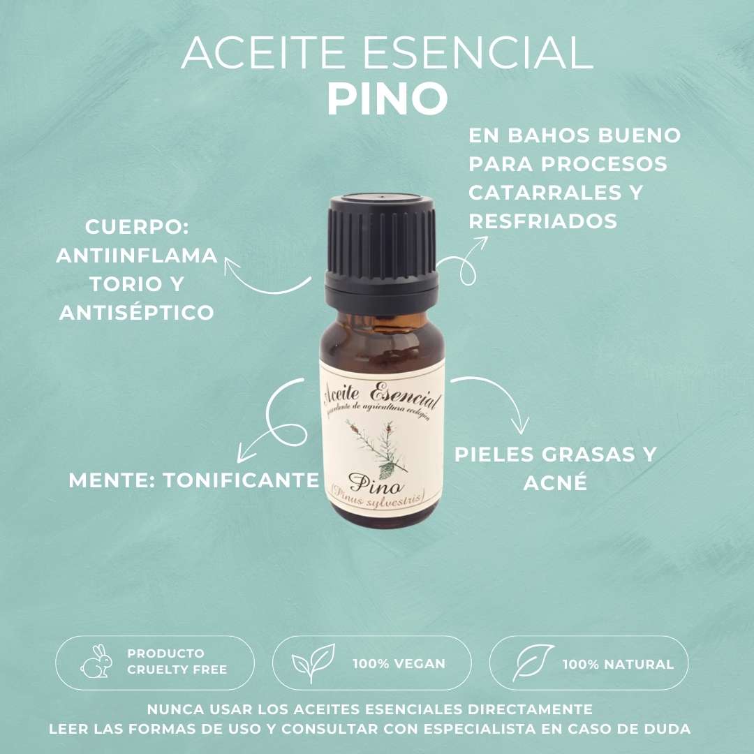 Aceite Esencial Ecológico de Pino | Dolor muscular y resfriados