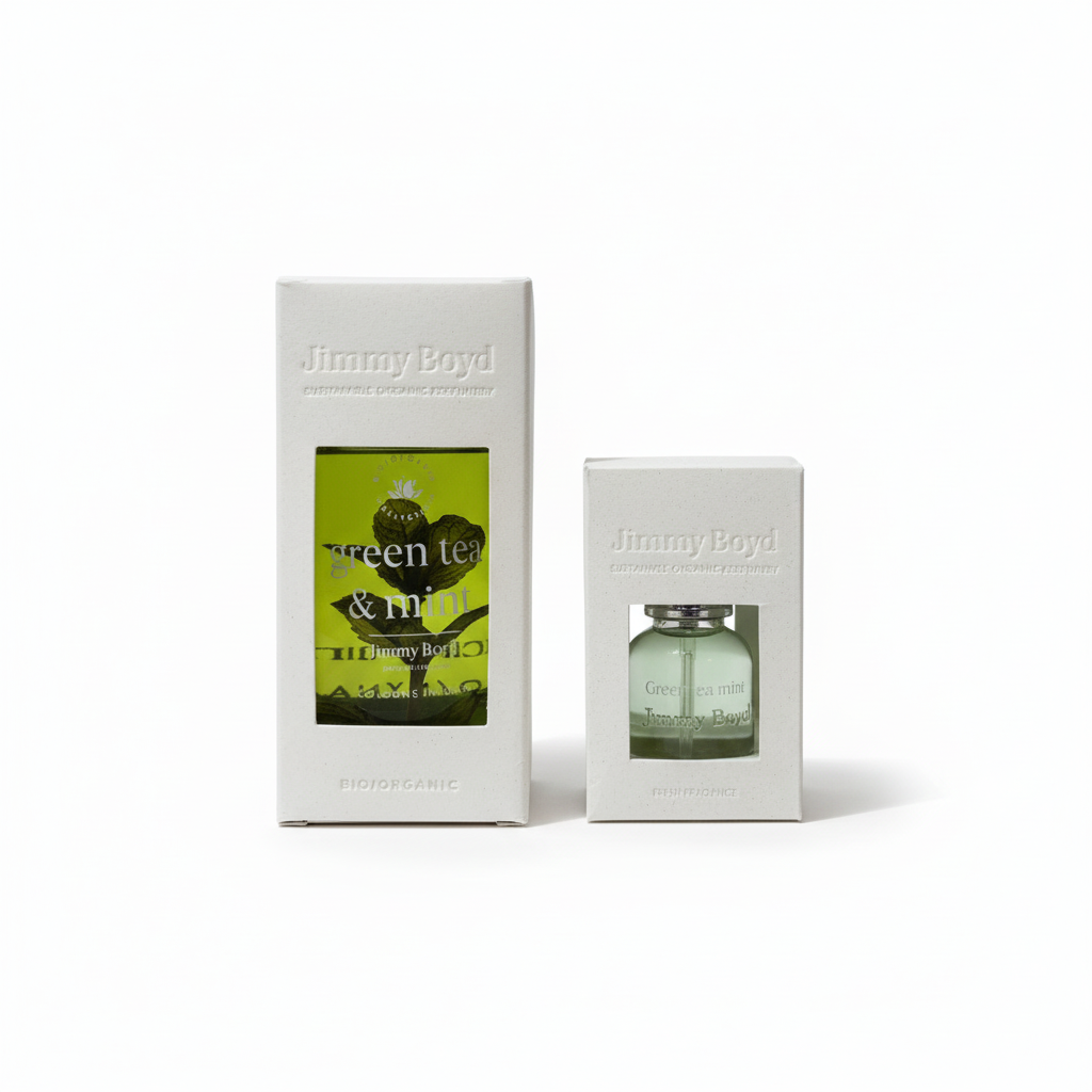 Agua de colonia bio, orgánica ecológica sin disruptores endocrinos green tea and ming de jimmy boyd pack de 200 y 25ml