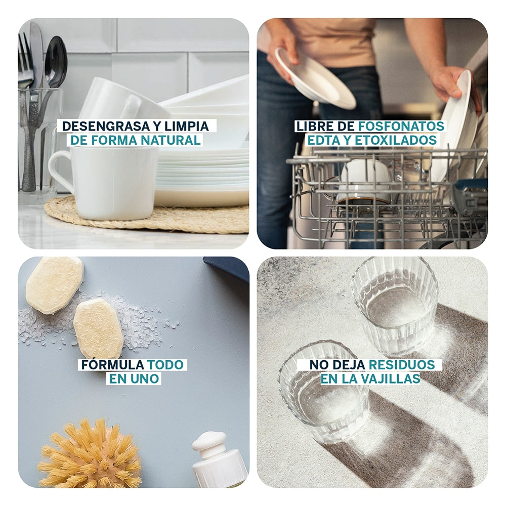 LAVAVAJILLAS | EN PASTILLAS | CAJA DE 30 UNIDADES | VEGANO