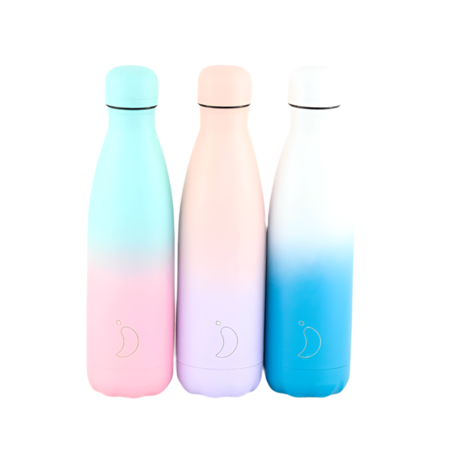 BOTELLAS CHILLY´S | 500ML | INOX | COLECCIÓN DEGRADADO | VEGANO