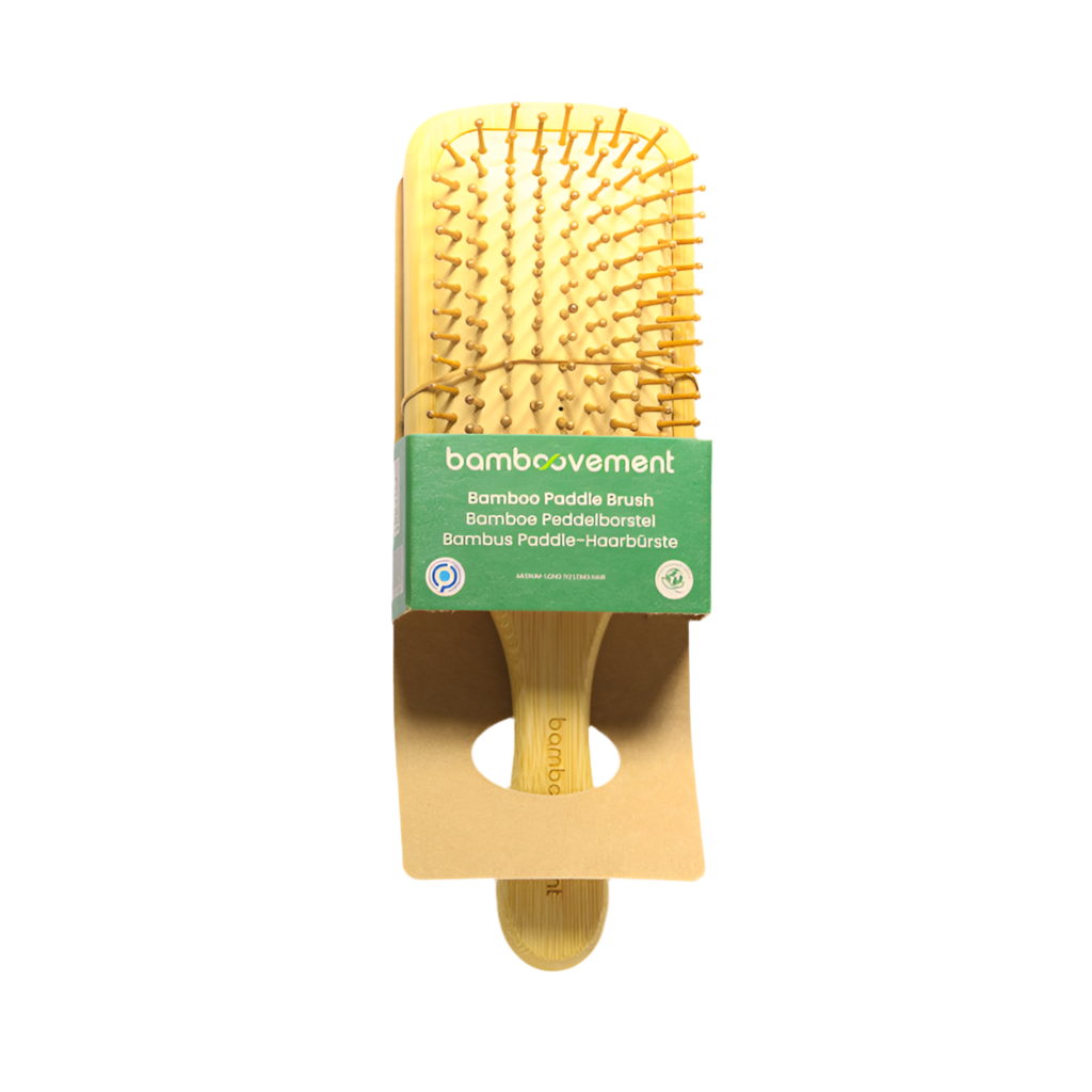 BRUSH | MEDIUM-LENGTH HAIR | BAMBOO | RECTANGULAR PADDLE | VEGAN