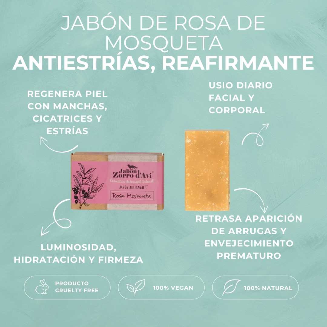 ROSEHIP SOAP | ANTI-STRETCH MARKS, FIRMING AND REGENERATING | VEGAN