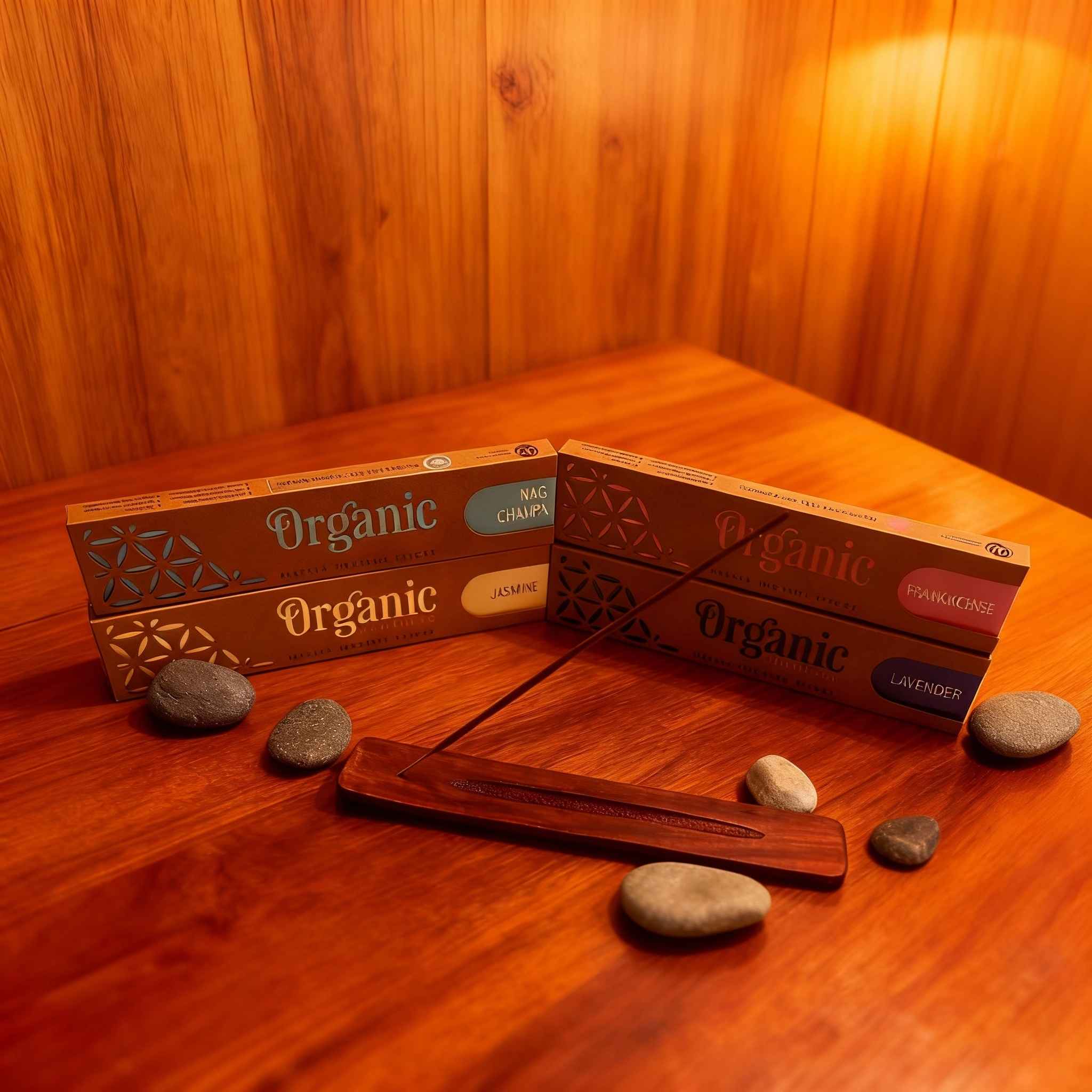 Pacote de seleção de incensos + queimador