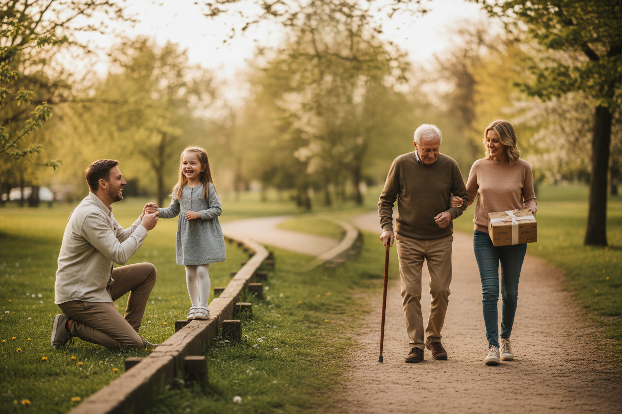 AlmaEko Father-Daughter Cinematic Banner
