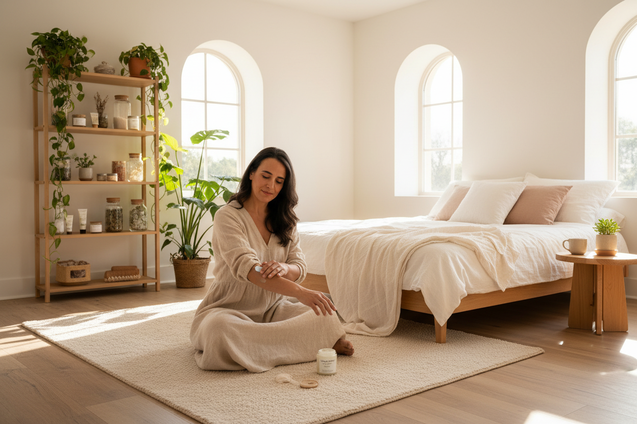 Banner natural home interior con fundadora Alma Eko