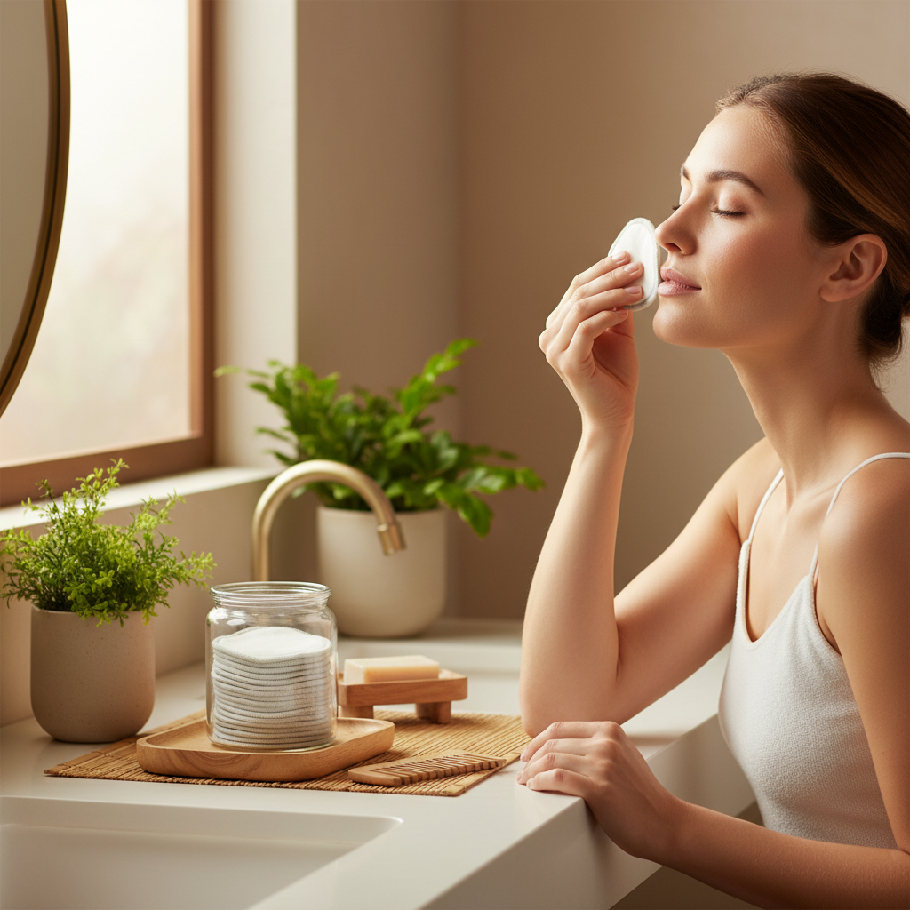 Discos desmaquillantes reutilizables lifestyle