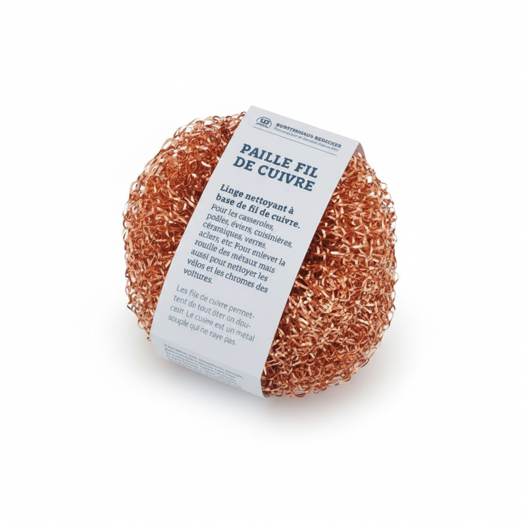 Estropajo Limpiador de Cobre con fondo blanco