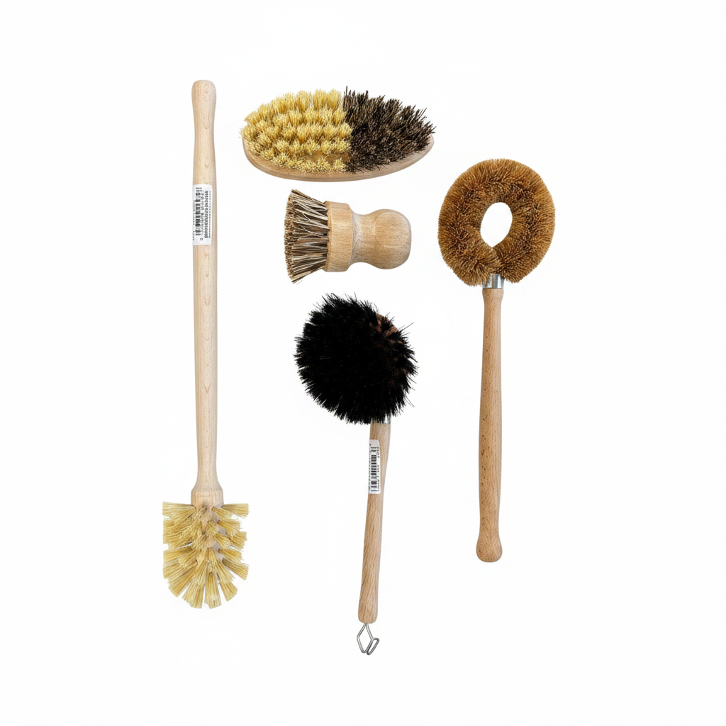 Kit cepillos de cocina - fondo blanco