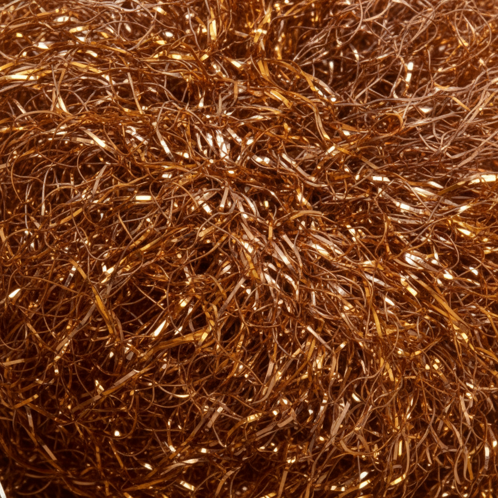 Textura estropajo de cobre - macro
