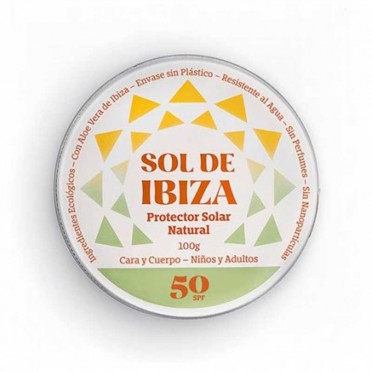 Protector Solar Natural Mineral SPF 50 sin filtro químico - Sol de Ibiza, vista superior