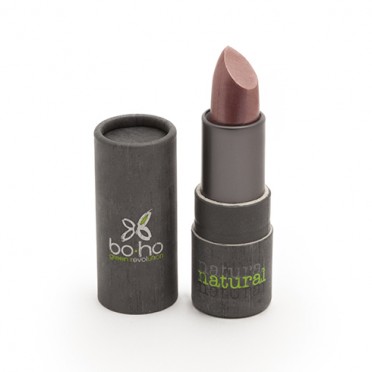 ORGANIC and VEGAN MOTHER-OF-PEARL lipsticks, BoHo Green (choose color), front view.