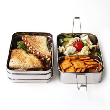 ECOlunchbox Three in One Stainless Steel Food Container Set