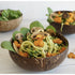 Bowl de Coco (elige tamaño), vista superior con ensalada
