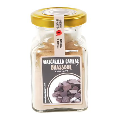 Mascarilla Ghassoul 100% Natural | Piel y cuero cabelludo graso o mixto | VEGANO