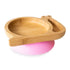 Plato bamboo Caracol, vista color rosa