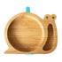 Plato bamboo Caracol, vista frontal