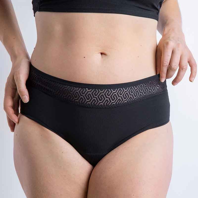 BRAGA MENSTRUAL | CLASSIC MOERI | NEGRA | VEGANO