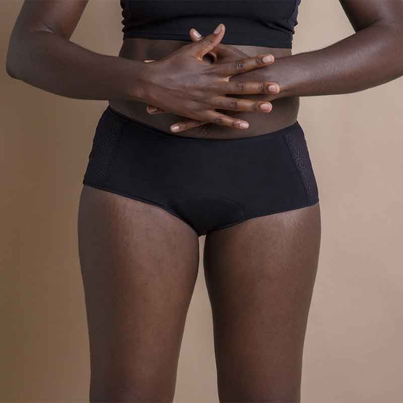 BRAGA MENSTRUAL | CULOTTE | MOERI PLUS | NEGRA | ALGODÓN ORGÁNICO | VEGANA