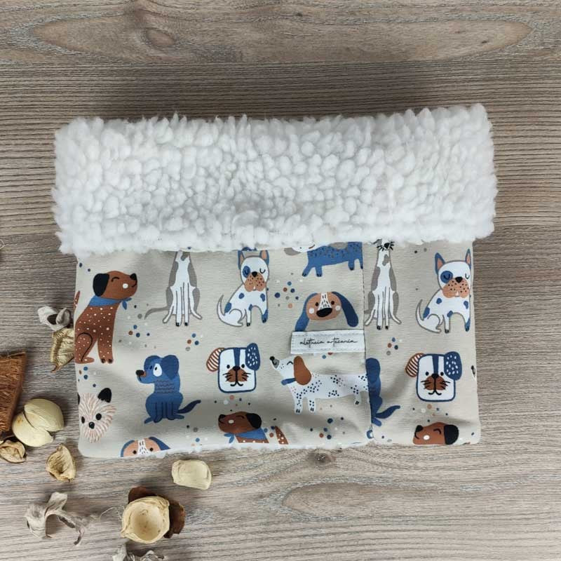 Cuello polar infantil, vista cuello perritos