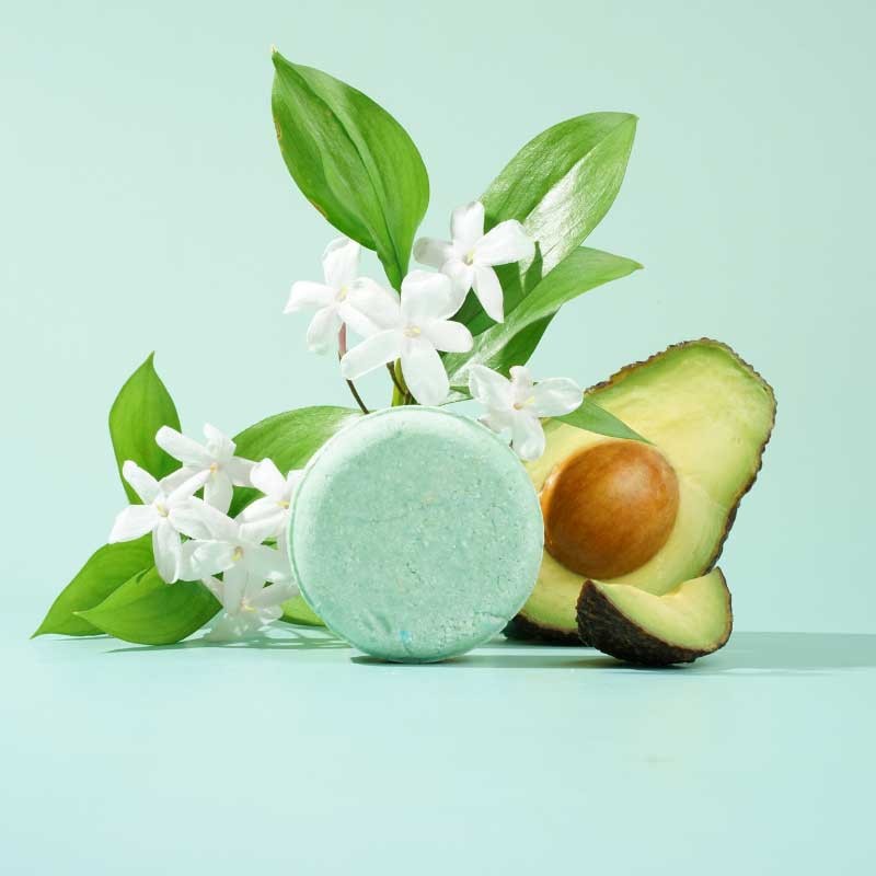 Champú sólido Ylang-ylang, cabello rizado, seco o dañado. Sab Solid - VEGANO, vista frontal