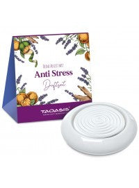 Kit Antiestrés, aceites esenciales más porcelana difusora, Taoasis - VEGANO