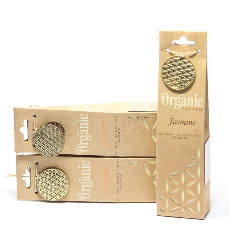 JASMINE INCENSE CONES + STAND | VEGAN