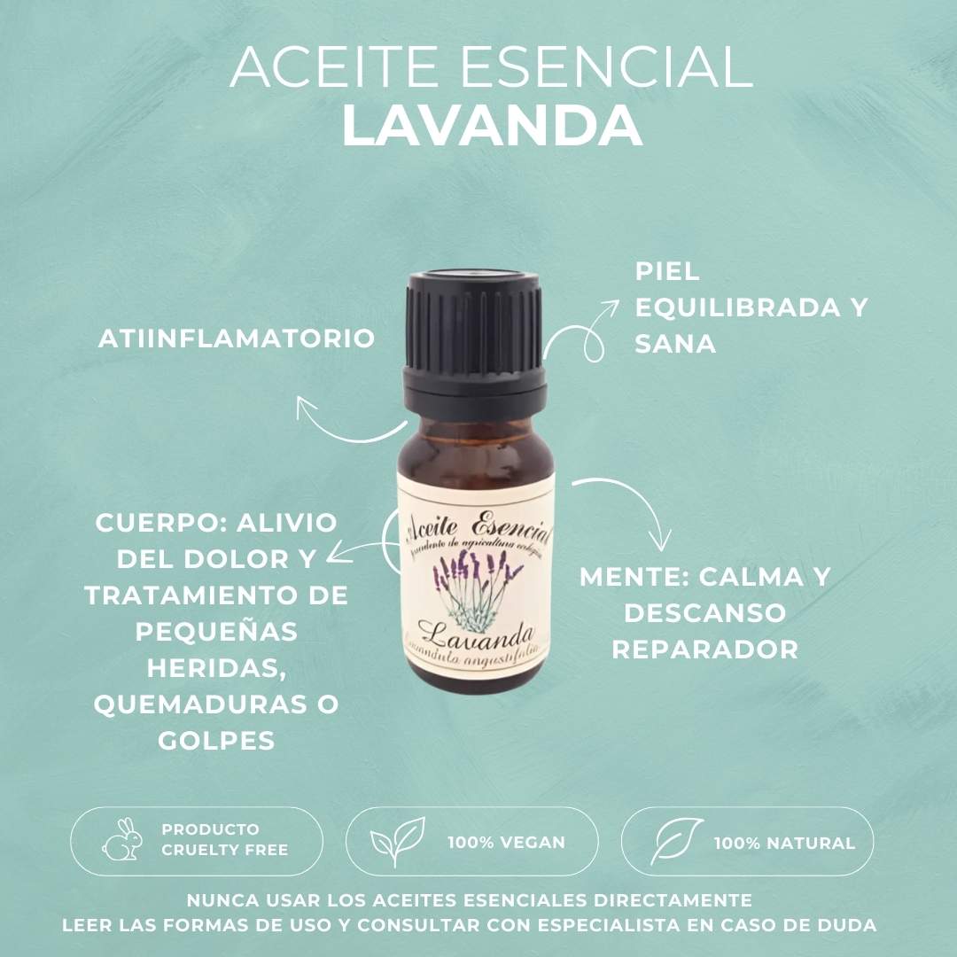Aceite Esencial Ecológico de Lavanda | Calmante y relajante