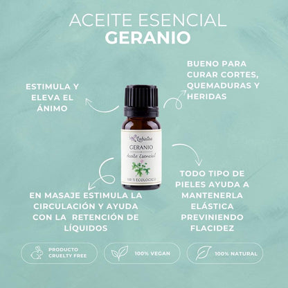 Aceite Esencial Ecológico de Geranio | Equilibrio hormonal y circulación