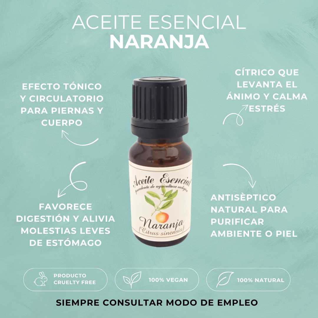 ACEITE ESENCIAL ECOLÓGICO DE NARANJA | 12 ml. | VEGANO