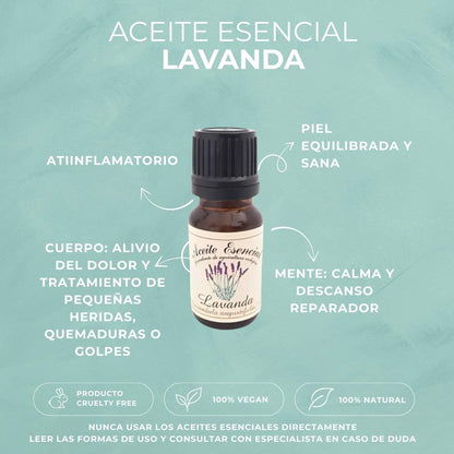 Aceite esencial de lavanda ecologico propiedades