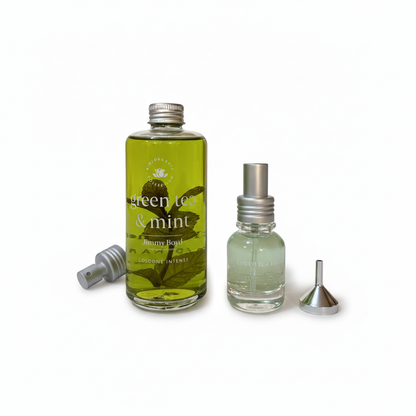 Agua de colonia bio, orgánica ecológica sin disruptores endocrinos green tea and ming de jimmy boyd pack de 200 y 25ml