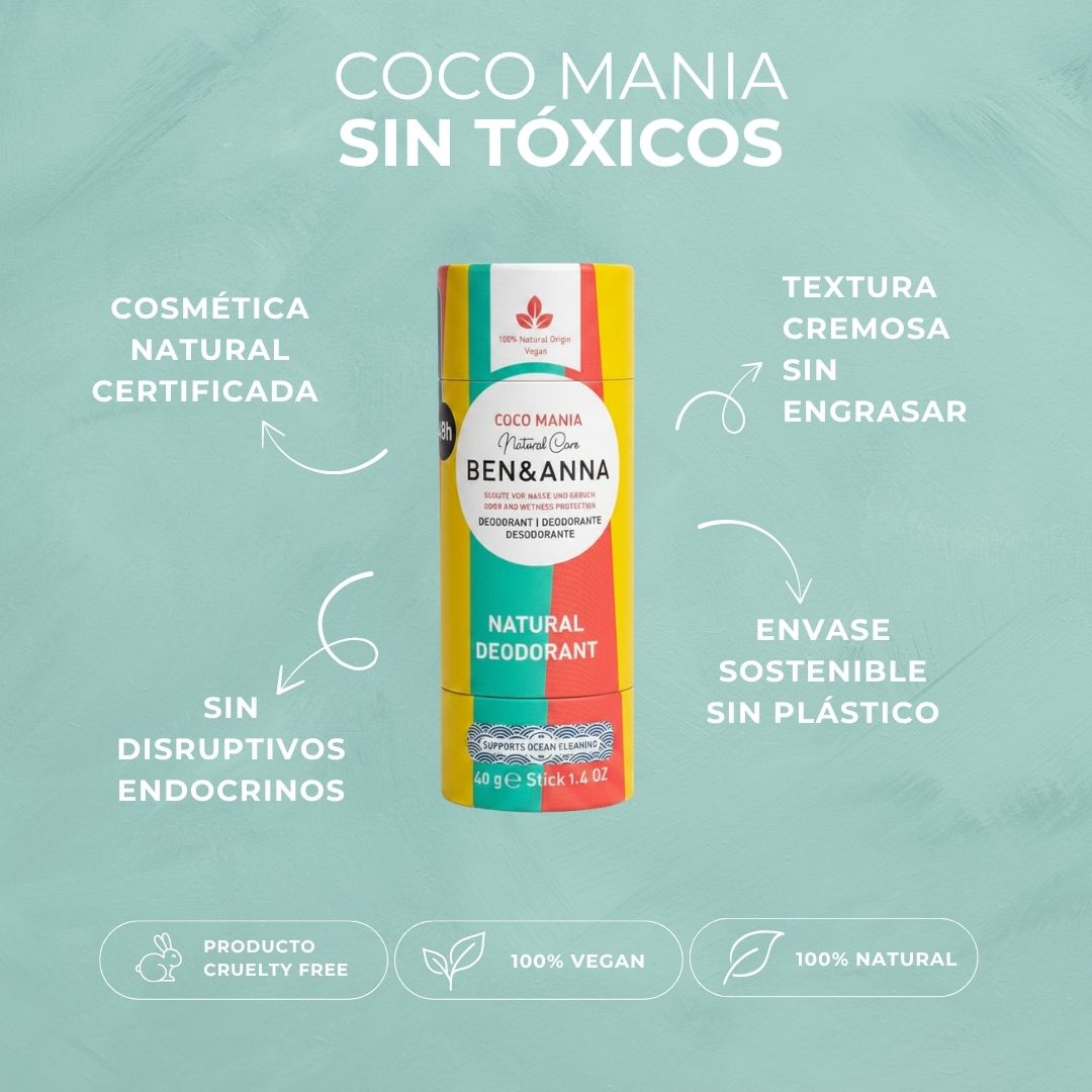 DESODORANTE COCO MANÍA | SIN TÓXICOS | VEGANO | Ben &amp; Anna