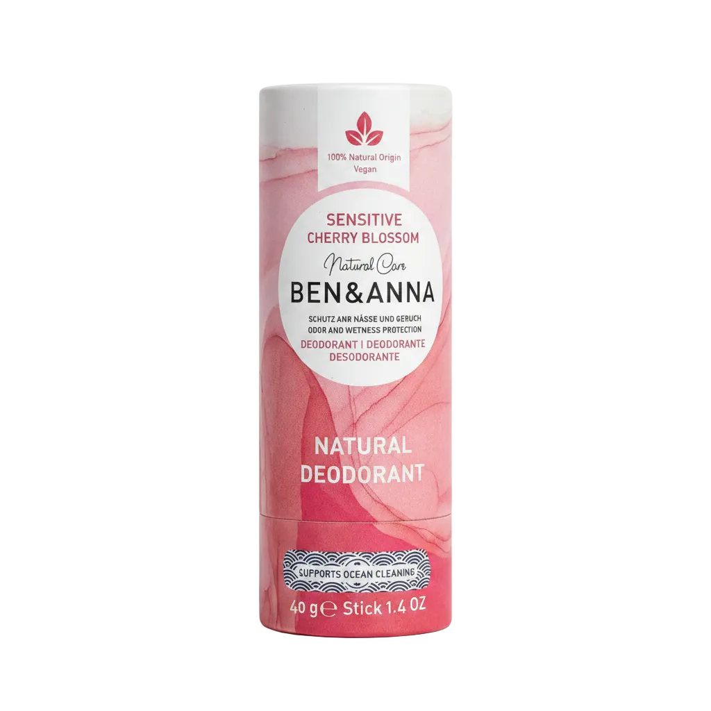 Ben &amp; Anna desodorante pieles sensibles flor de cerezo 